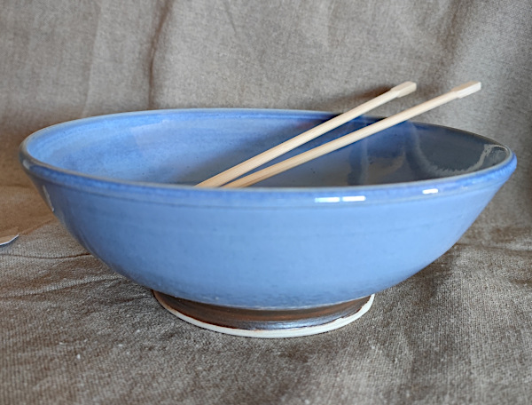 Bol à ramen émail bleu Bol à ramen émail bleu
